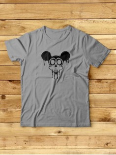 Футболка мужская с черепом базовая оверсайз с рисунком с надписью с принтом черепа