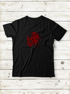 Футболка мужская с черепом базовая оверсайз с рисунком с надписью с принтом черепа