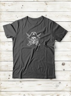 Футболка мужская с черепом базовая оверсайз с рисунком с надписью с принтом черепа