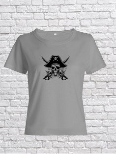 Футболка женская с черепом базовая оверсайз с рисунком с надписью с принтом черепа