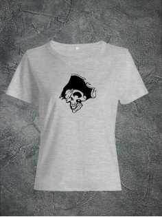 Футболка женская с черепом базовая оверсайз с рисунком с надписью с принтом черепа