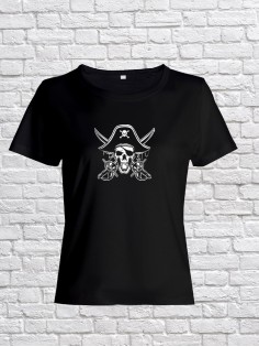 Футболка женская с черепом базовая оверсайз с рисунком с надписью с принтом черепа