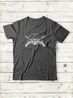 Футболка мужская с черепом базовая оверсайз с рисунком с надписью с принтом черепа