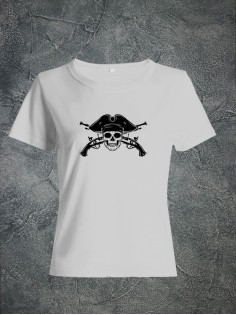 Футболка женская с черепом базовая оверсайз с рисунком с надписью с принтом черепа