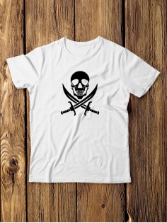 Футболка мужская с черепом базовая оверсайз с рисунком с надписью с принтом черепа