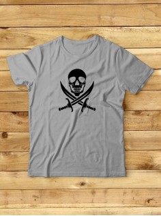 Футболка мужская с черепом базовая оверсайз с рисунком с надписью с принтом черепа