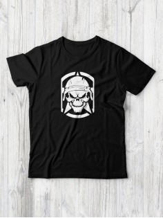 Футболка мужская с черепом базовая оверсайз с рисунком с надписью с принтом черепа