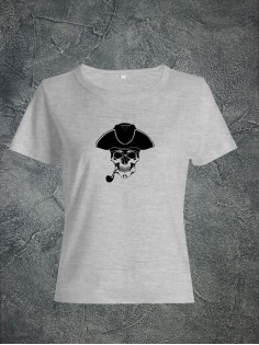 Футболка женская с черепом базовая оверсайз с рисунком с надписью с принтом черепа