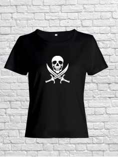 Футболка женская с черепом базовая оверсайз с рисунком с надписью с принтом черепа