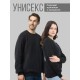 Свитшот мужской с черепом базовый оверсайз с рисунком толстовка с принтом