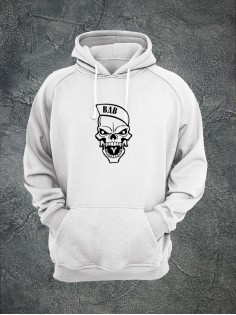 Худи с черепом женское толстовка с капюшоном с рисунком с принтом унисекс