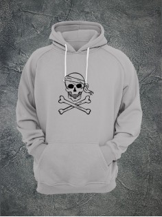 Худи с черепом женское толстовка с капюшоном с рисунком с принтом унисекс