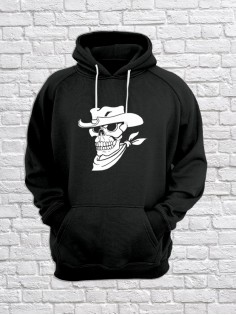 Худи с черепом мужское толстовка с капюшоном с рисунком с принтом унисекс