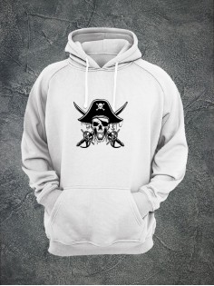 Худи с черепом мужское толстовка с капюшоном с рисунком с принтом унисекс