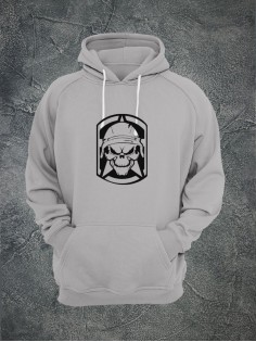 Худи с черепом мужское толстовка с капюшоном с рисунком с принтом унисекс