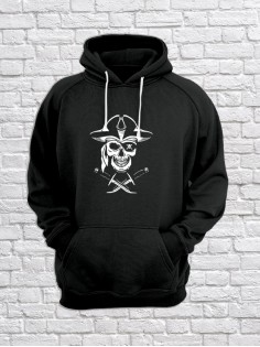 Худи с черепом мужское толстовка с капюшоном с рисунком с принтом унисекс