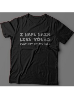 Sharp& Футболка с прикольной надписью «I have hair»