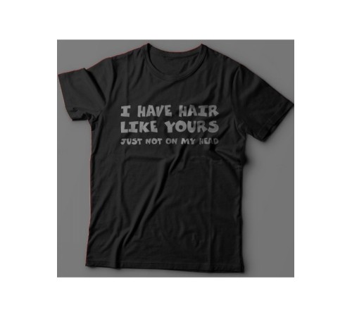 Sharp& Футболка с прикольной надписью «I have hair»