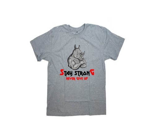 Sharp& Мужская футболка с прикольным принтом "Никогда не сдавайся!"