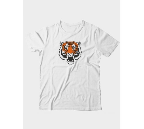 Sharp& Футболка для мужчины с принтом Тигр / оверсайз / с надписью