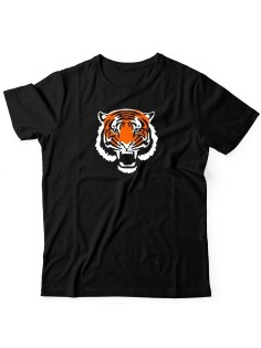 Sharp& Футболка для мужчины с принтом Тигр / оверсайз / с надписью