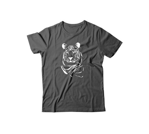 Sharp& Футболка для мужчины с принтом Тигр/Прикольная с надписью