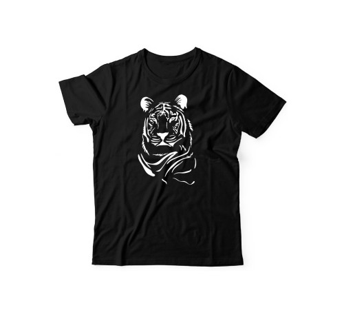 Sharp& Футболка для мужчины с принтом Тигр/Прикольная с надписью