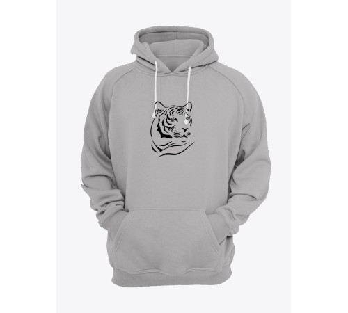 Sharp& Прикольная толстовка с принтом тигр с капюшоном без молнии