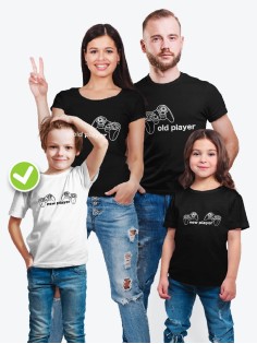 Sharp& Футболка с принтом family look оверсайз