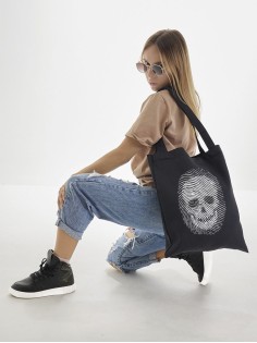 Sharp& Сумка шоппер черный Аниме женская