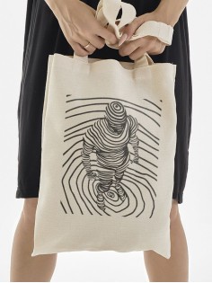 Sharp& Сумка шоппер бежевый Аниме женская