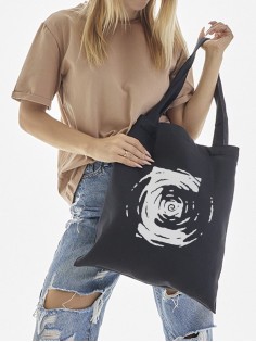 "Толстовки, свитшоты и худи Sharp&Shop" Сумка шоппер черный Аниме женская