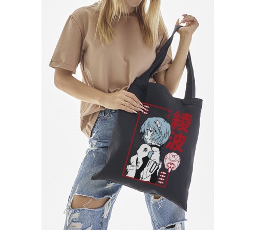 "Толстовки, свитшоты и худи Sharp&Shop" Сумка шоппер черный Аниме женская