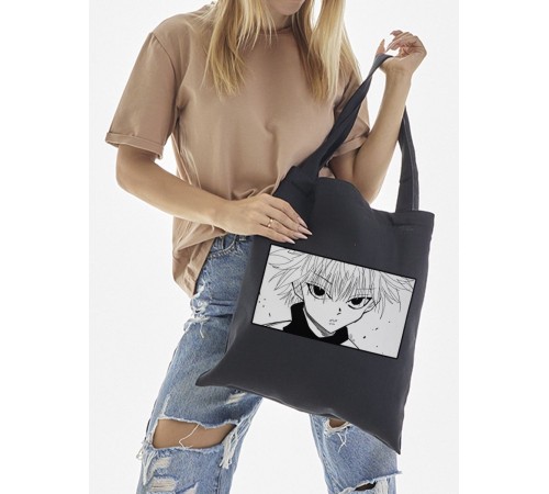 "Толстовки, свитшоты и худи Sharp&Shop" Сумка шоппер черный Аниме женская