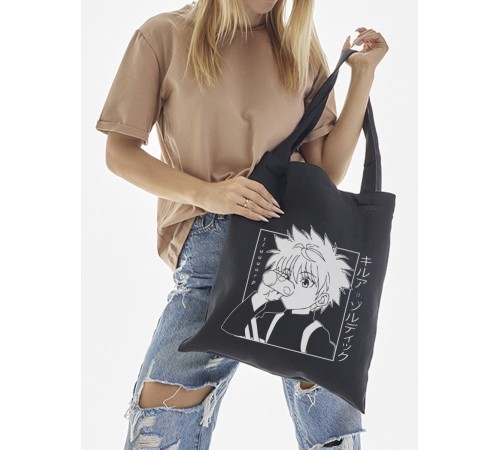 "Толстовки, свитшоты и худи Sharp&Shop" Сумка шоппер черный Аниме женская