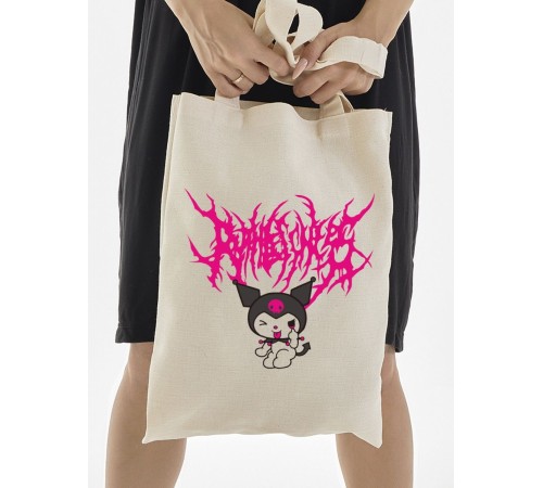 "Толстовки, свитшоты и худи Sharp&Shop" Сумка шоппер бежевый Аниме женская