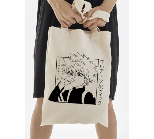 "Толстовки, свитшоты и худи Sharp&Shop" Сумка шоппер бежевый Аниме женская