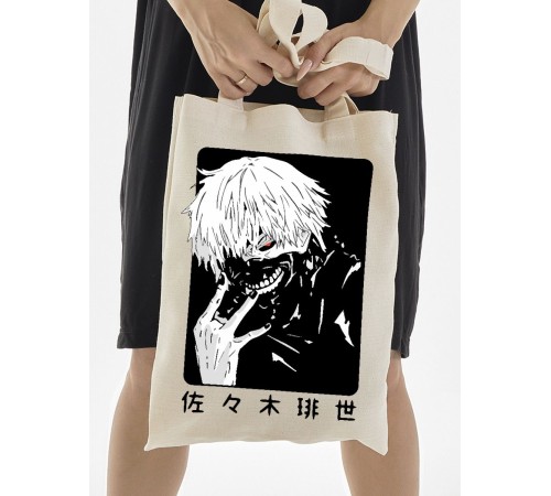 "Толстовки, свитшоты и худи Sharp&Shop" Сумка шоппер бежевый Аниме женская