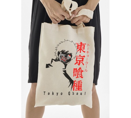 "Толстовки, свитшоты и худи Sharp&Shop" Сумка шоппер бежевый Аниме женская