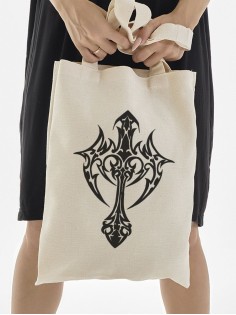 "Толстовки, свитшоты и худи Sharp&Shop" Сумка шоппер бежевый Аниме женская