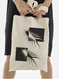 "Толстовки, свитшоты и худи Sharp&Shop" Сумка шоппер бежевый Аниме женская