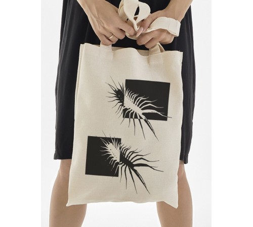 "Толстовки, свитшоты и худи Sharp&Shop" Сумка шоппер бежевый Аниме женская