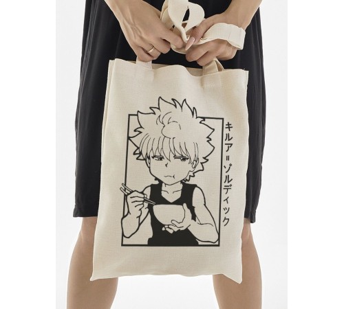 "Толстовки, свитшоты и худи Sharp&Shop" Сумка шоппер бежевый Аниме женская