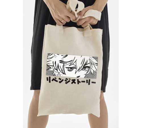 "Толстовки, свитшоты и худи Sharp&Shop" Сумка шоппер бежевый Аниме женская