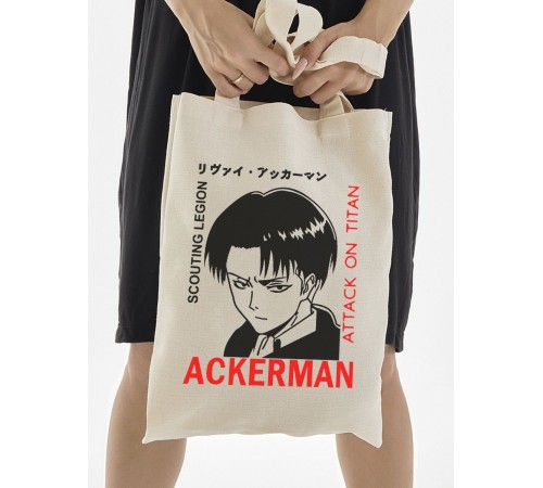 "Толстовки, свитшоты и худи Sharp&Shop" Сумка шоппер бежевый Аниме женская