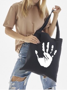 "Толстовки, свитшоты и худи Sharp&Shop" Сумка шоппер черный Аниме женская