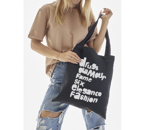 "Толстовки, свитшоты и худи Sharp&Shop" Сумка шоппер черный Аниме женская