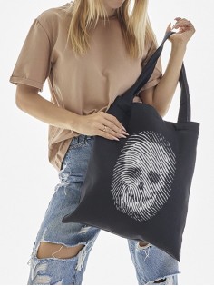 "Толстовки, свитшоты и худи Sharp&Shop" Сумка шоппер черный Аниме женская