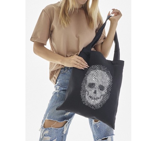 "Толстовки, свитшоты и худи Sharp&Shop" Сумка шоппер черный Аниме женская