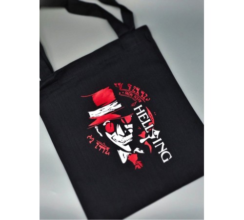 "Толстовки, свитшоты и худи Sharp&Shop" Сумка шоппер черный Аниме женская